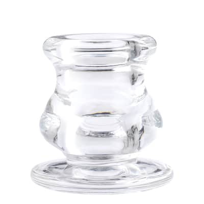 Ashland® Chunky Glass Taper Candle Holder image