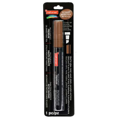 Copper Chisel Tip Multi-Surface Premium Oil-Based Paint Pen By Craft Smart® image