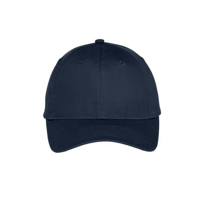 Port & Company® Six-Panel Unstructured Twill Cap, Color: Navy