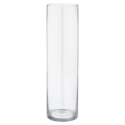 14" Clear Glass Cylinder Vase by Ashland® image