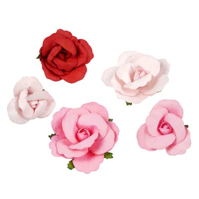 Pink & Red Paper Roses by Recollections™, 36ct. image