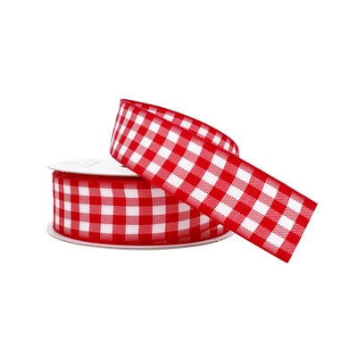 7/8'' x 5yd. Gingham Ribbon by Celebrate It® image