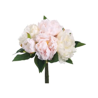 White & Pink Peony Bouquet | Michaels