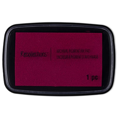 Archival Pigment Ink Pad by Recollections™, Color: Raspberry | Michaels