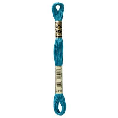 DMC 117 6 Strand Cotton Embroidery Floss, Color: 3810 DK Turquoise