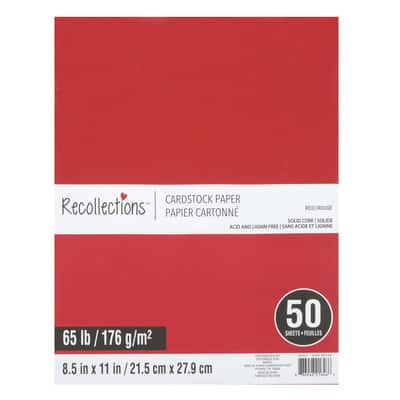 8.5" x 11" Cardstock Paper by Recollections™, 50 Sheets image