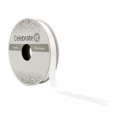 3/8" x 15yd. Satin Double Face Ribbon by Celebrate It® Classic image
