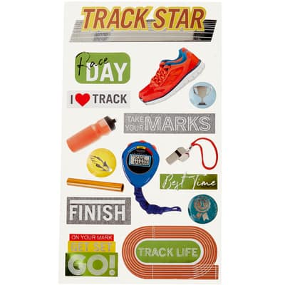 Track Star Dimensional Stickers by Recollections™ | Michaels