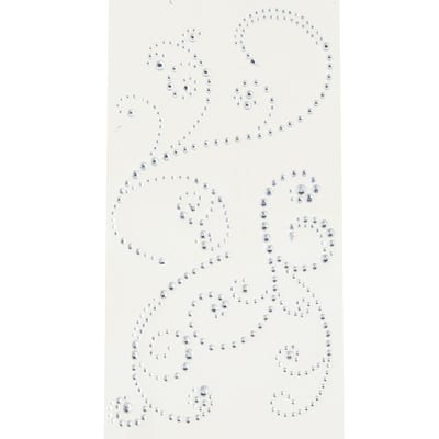Recollections™ Adhesive Rhinestones, Large Clear Flourishes | Michaels