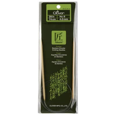 Clover Takumi® Bamboo Circular Knitting Needles, 29" image