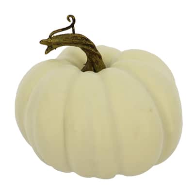 5" Cream Decorative Pumpkin by Ashland® image