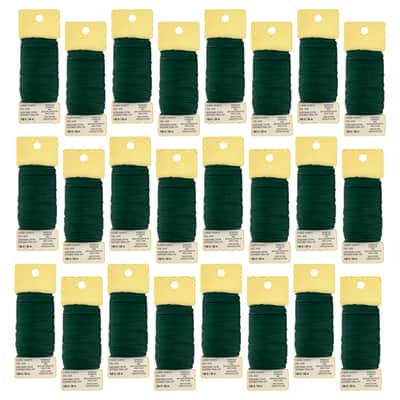 Buy in Bulk - 24 Pack: 22 Gauge Green Floral Wire by Ashland
