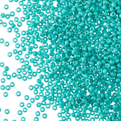 John Bead Opaque Czech Glass Seed Beads, 11/0 image