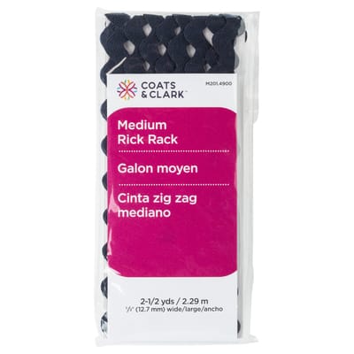 Coats & Clark™ Medium Rick Rack, Color: Navy | Michaels