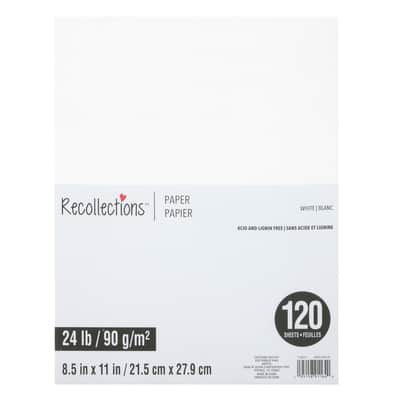 8.5" x 11" Paper Pack by Recollections™, 120 Sheets