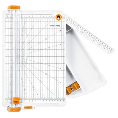 Fiskars® SureCut™ Deluxe Trimmer with Built-In Storage