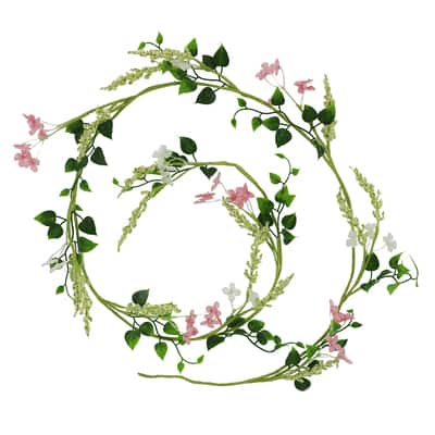 5ft. Mixed Heather Coiled Garland by Ashland®  image