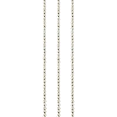 Sterling Silver-Plated Round Beads by Bead Landing™ image