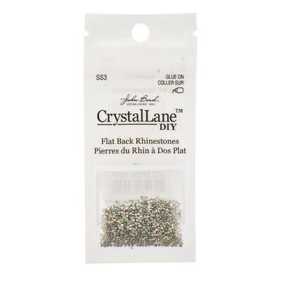 Crystal Lane DIY SS3 Round Glass Flatback Rhinestones, 1,440ct., Color ...