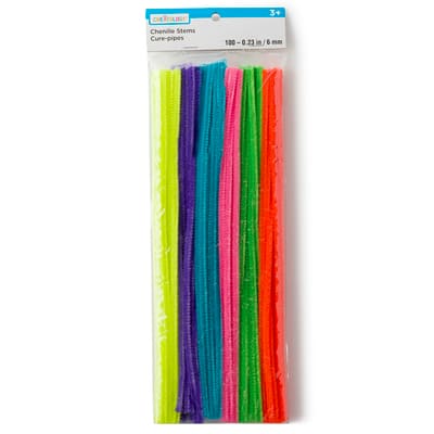 Neon Chenille Pipe Cleaners, 100ct. by Creatology™ image