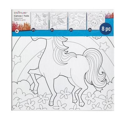 Pre-Printed Canvas Panels By Creatology™, 8 Pack image