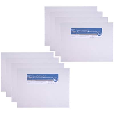 Buy in Bulk - 8 Packs: 5 ct. (40 total) 9" x 12" Value Pack Canvas ...