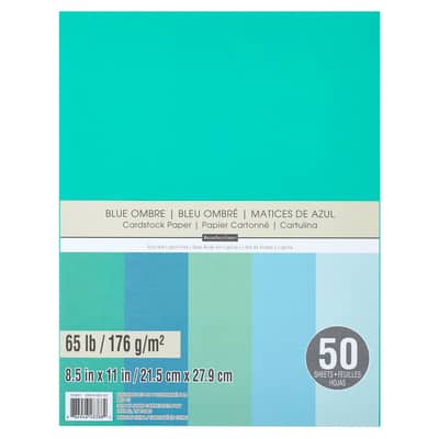 8.5" x 11" 65lb. Cardstock Paper Pack by Recollections™, 50 Sheets image