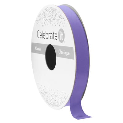 3/8" x 15yd. Satin Double Face Ribbon by Celebrate It® Classic image