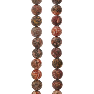 Matte Leopard Jasper Round Beads, 8mm by Bead Landing™ image