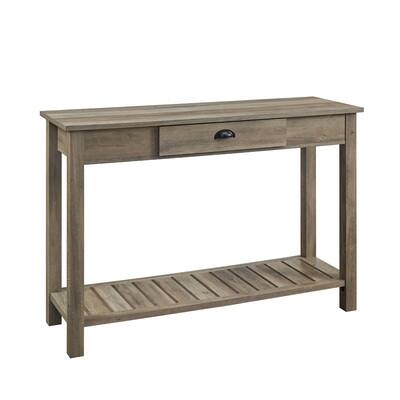 Walker Edison Gray Wash Country Entry Table | Michaels
