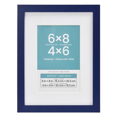 Basics™ Linear Tabletop Frame with Mat by Studio Décor®, Size: 6