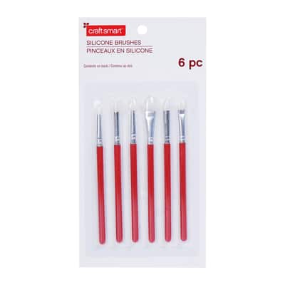 6 Piece Silicone Brush Set by Craft Smart® image