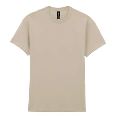 Gildan® Short Sleeve Adult T-Shirt, Size: Small, Color: Sand