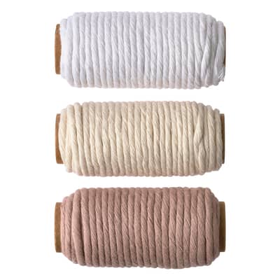 3mm White Cotton Macramé Cords by Bead Landing™