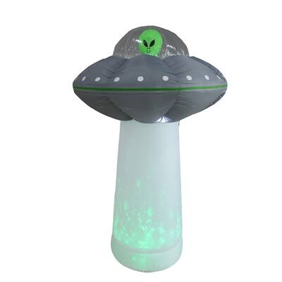 7ft. Inflatable Alien UFO with Inferno Tractor Beam | Michaels