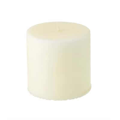 Ashland® Basic Elements™ Ivory Pillar Candle, 3 Pack | Michaels
