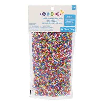 Multicolor Mini Foam Sensory Balls by Creatology™ image