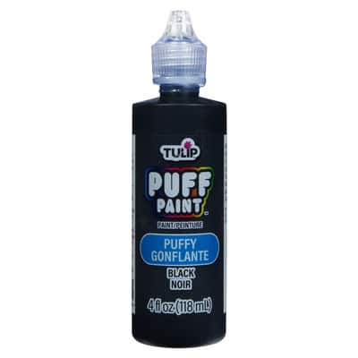 Tulip® Puff Paint™ 4oz. Puffy Dimensional Fabric Paint, Color: Black ...