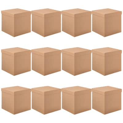 Buy in Bulk - 12 Pack: Large Kraft Gift Box by Celebrate It