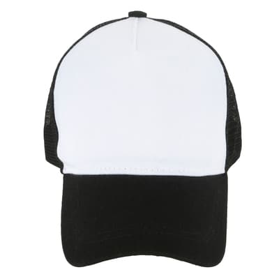 Black & White Sublimation Trucker Cap by Make Market® image