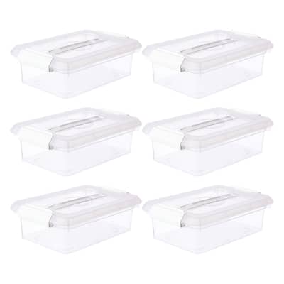 Buy in Bulk - 6 Pack: 3.4qt. Storage Bin with Lid by Simply Tidy