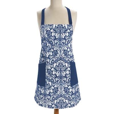 DII® Damask Apron, Color: Nautical Blue | Michaels