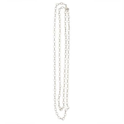 Bead Landing™ Oval Link Rhodium Chain, 36" image