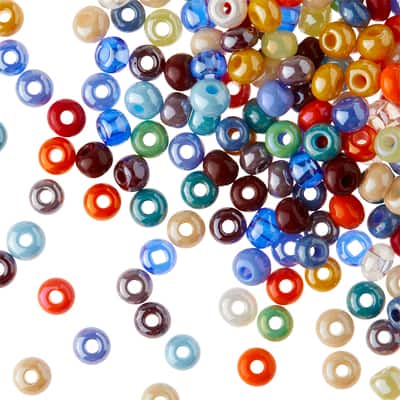 John Bead Czech Glass Seed Beads Mix, 6/0