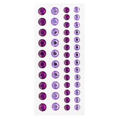 Recollections™ Two-Tone Pack of Rhinestones, Color: Purple | Michaels