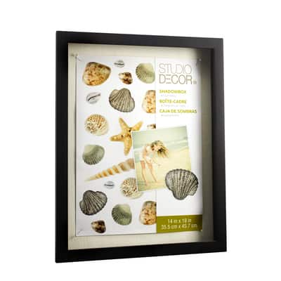 Black Front Opening Shadow Box by Studio Décor®, Size: 14