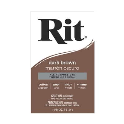 Rit® All Purpose Powder Dye, Color: Dark Brown | Michaels