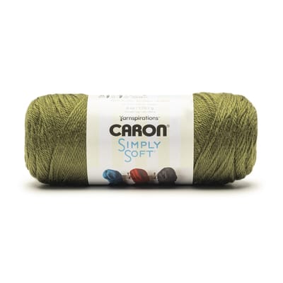 Caron® Simply Soft® Solid Yarn, Color: Army Green | Michaels
