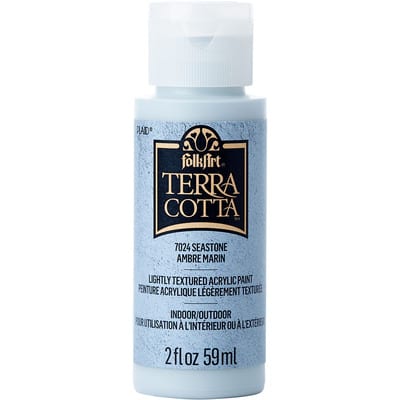 FolkArt® Terra Cotta™ Lightly Textured Acrylic Paint, Color: 7024 Sea ...