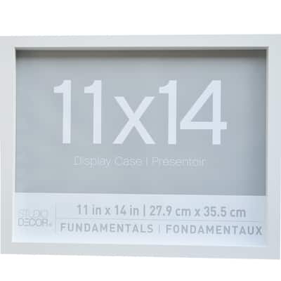 2 Pack Fundamentals 11" x 14" White Shadow Boxes by Studio Décor®